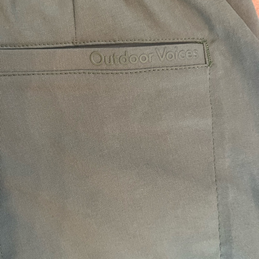 Outdoor Voices Olive Wide Leg Stretch Waist Pull On Jogger Outerwear Pants - Picture 12 of 13